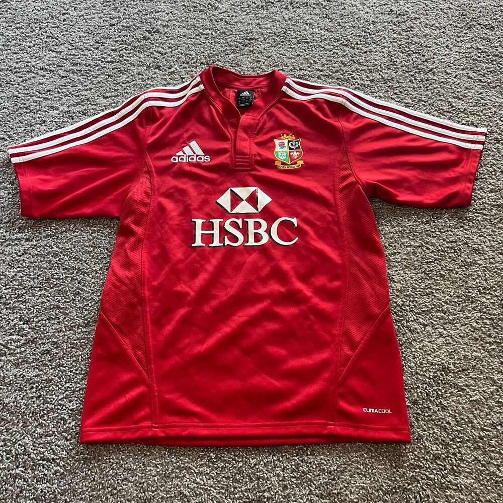 Adidas 2008‎ British And Irish Lions Rugby Jersey Shirt Red Mens Size Small VTG